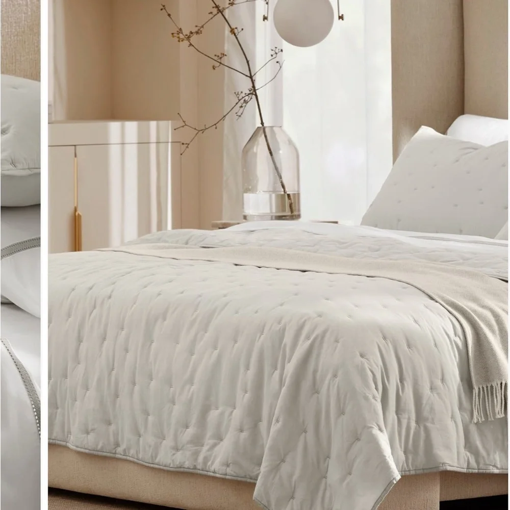 Boll & Branch NWT Full/Queen Airy Voile quilt & sham set🔥No offer item🔥🔥🔥🔥
